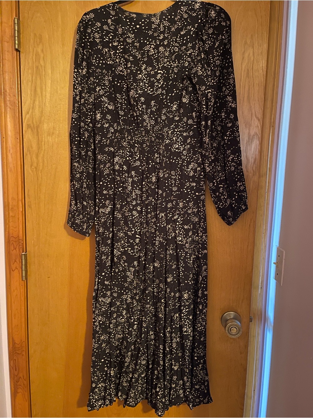 Worth Collective Black Floral Long Sleeve Maxi Dress - Picture 3 of 7